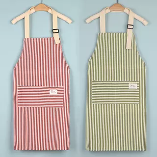 NYOTA ผ้ากันเปื้อนผ้าฝ้ายและผ้าลินินสไตล์ญี่ปุ่นห้องครัวที่บ้านเสื้อผ้าทำงานพิเศษทำอาหารผ้าเช็ดมือป้องกันการเปรอะเปื้อน