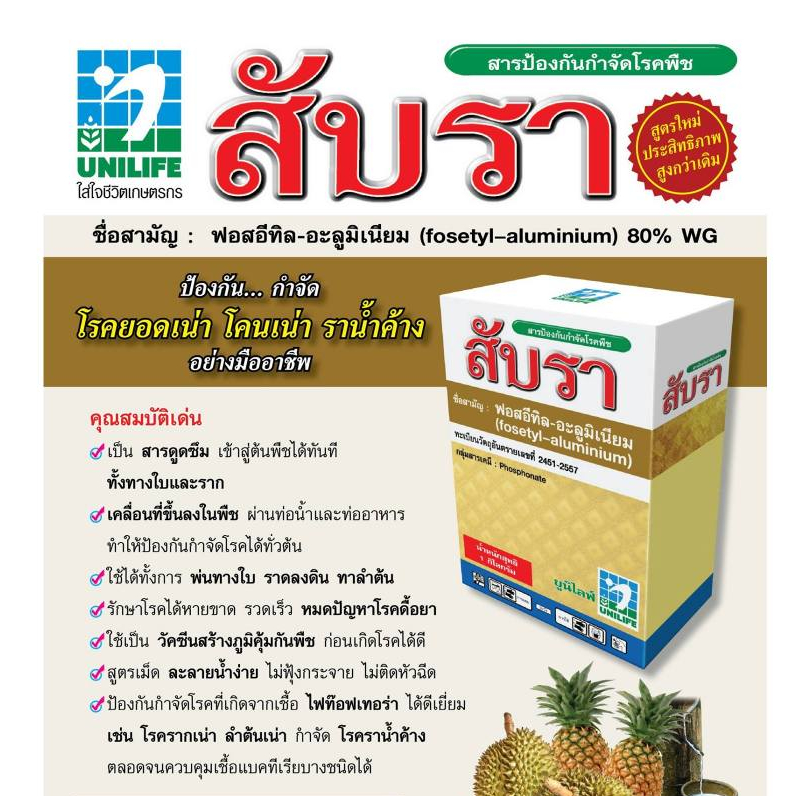 สับรา ซับลา (1 กก.) ป้องกันกำจัด โรคยอดเน่า-โคนเน่า ราน้ำค้าง ไฟท้อป อย่างมืออาชีพ