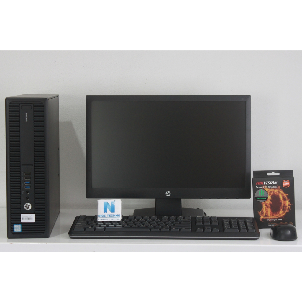 HP Prodesk 600 G2 SFF / Intel Core i5-6500 3.2 GHz / RAM DDR4 8 GB / SSD 128 GB + HDD 500 GB / LED 18.5″ / Win 10 Pro
