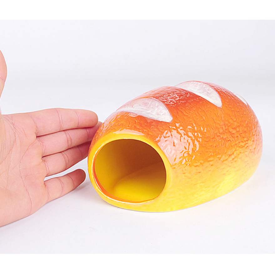 บ้านแฮมสเตอร์ รูปทรงขนมปัง ของเล่นแฮมเตอร์ Hamster House ขนาด 9.3x7.5x15.8 cm - รูปที่ 2