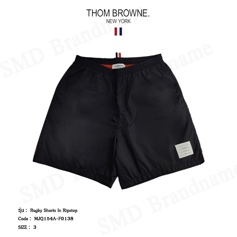 Thom Browne กางเกงขาสั้น รุ่น Rugby Shorts In Ripstop Code: MJQ154A-F0138