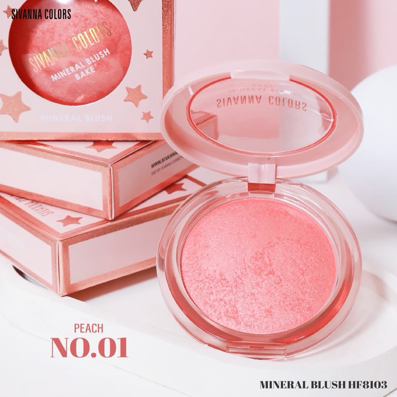 HF8103 | ซีเวนน่า คัลเลอร์ส มิเนรอล บลัช SIVANNA COLORS MINERAL BLUSH
