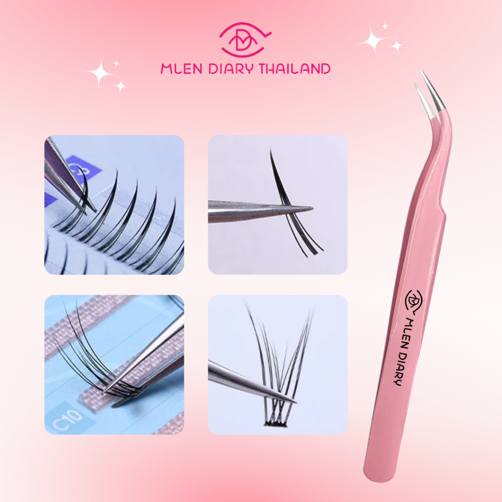 Mlen DIARY แหนบติดขนตาปลอม แบบมืออาชีพ