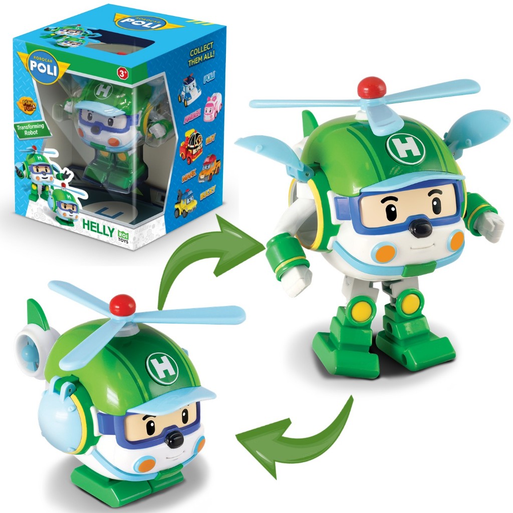 ROBOCAR POLI Helly Transforming Robot 4" ของเล่นหุ่นแปลงร่าง โรโบคาร์ โพลี เฮลี รหัส ROR0653