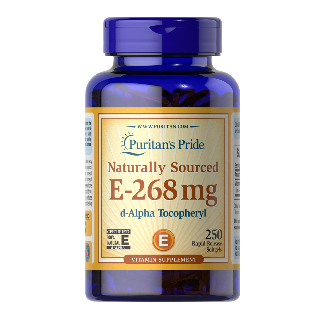 Puritan Vitamin E 400iu 50-100 ซอฟเจล วิตามินอีช่วยผิวนุ่มชุ่มชื่น ต้านวัย ลดหลุมสิว ความเหี่ยวย่น