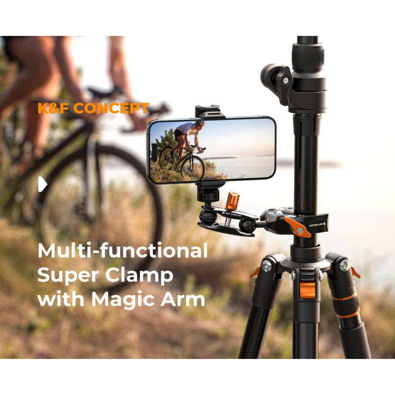 K&F MS13 Multi-Functional Super Crab Clamp and Magic Arm, 2-IN-1combination set (KF31.083)