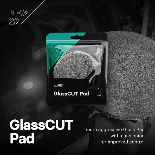 CARPRO GlassCut Rayon Pad แผ่นขัดกระจกชนิดหยาบสำหรับรอยลึก ขนาด 3 นิ้ว และ 5 นิ้ว