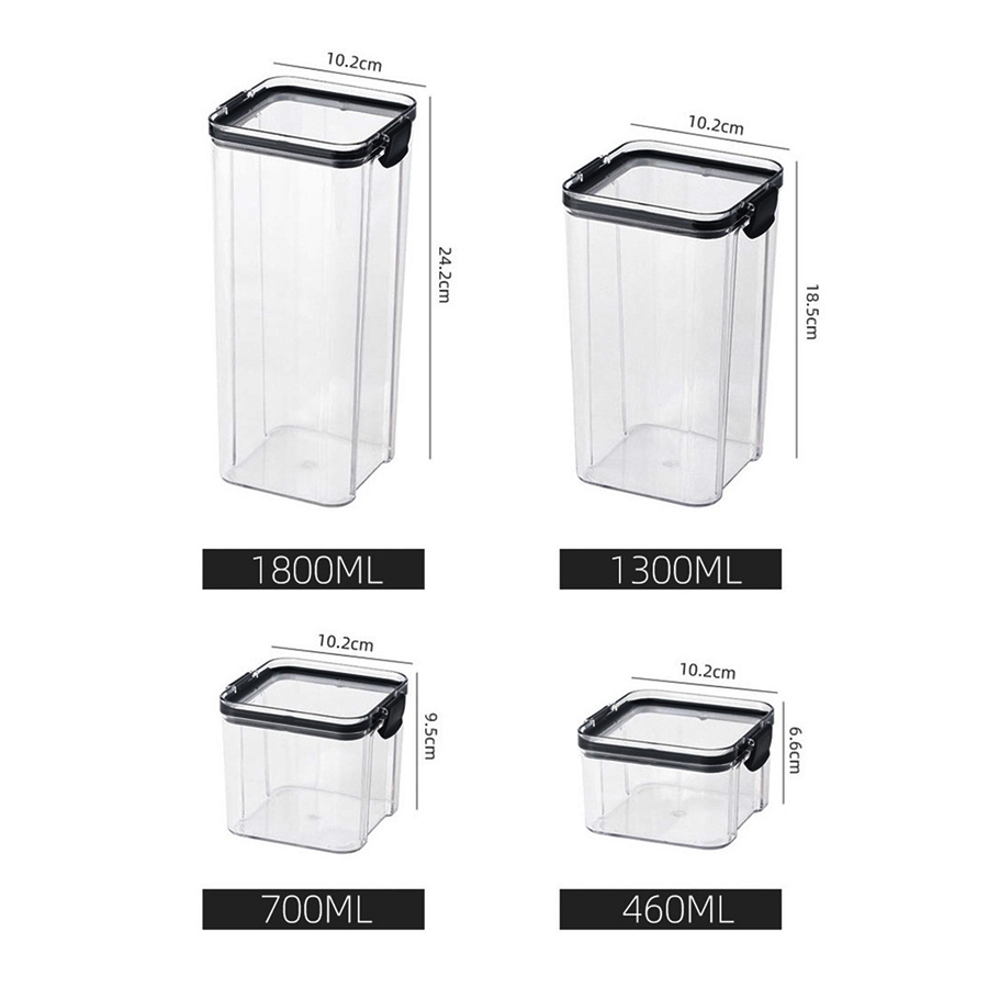 กล่องถนอมอาหาร โหลถนอมอาหาร Plastic Pet Food Container ขนาดกระทัดรัด เเข็งเเรง ทานทาน Alechaung coffee ราคา ถูกที่สุด ดีลบีเคเค แกลเลอรีภาพที่ 8