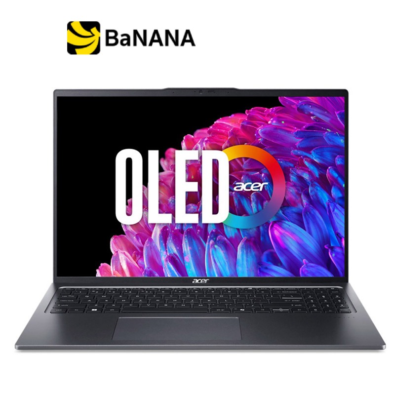 โน๊ตบุ๊ค Acer Swift Go 16 SFG16-72-70FS Steel Gray by Banana IT