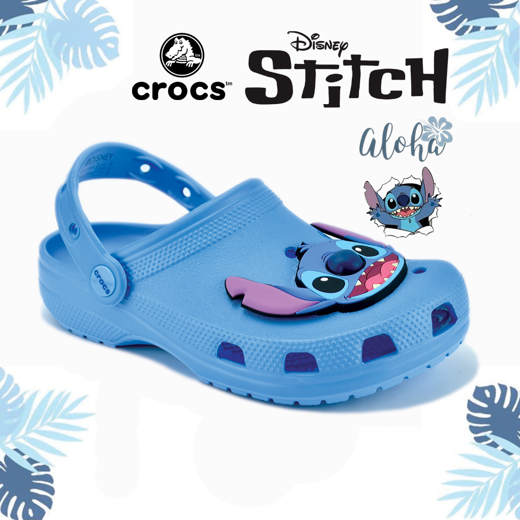 CROCS x Stitch Clog - Blue (Limited Edition)  มีครั้งเดียว รองเท้าคร็อคส์ แท้ ได้ทั้งชายหญิง