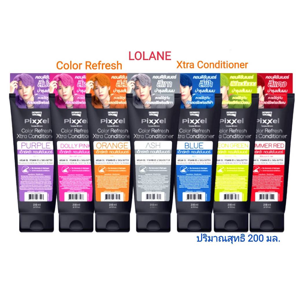 โลแลน พิกเซล คัลเลอร์ รีเฟรช เอ็กซ์ตร้า คอนดิชั่นเนอร์ 200 มล./Lolane Pixxel Color Refresh Xtra Conditionner Net 200 ml.