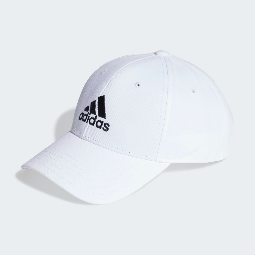 Adidas หมวกแก๊ป Cotton Twill Baseball Cap | White/Black ( IB3243 )