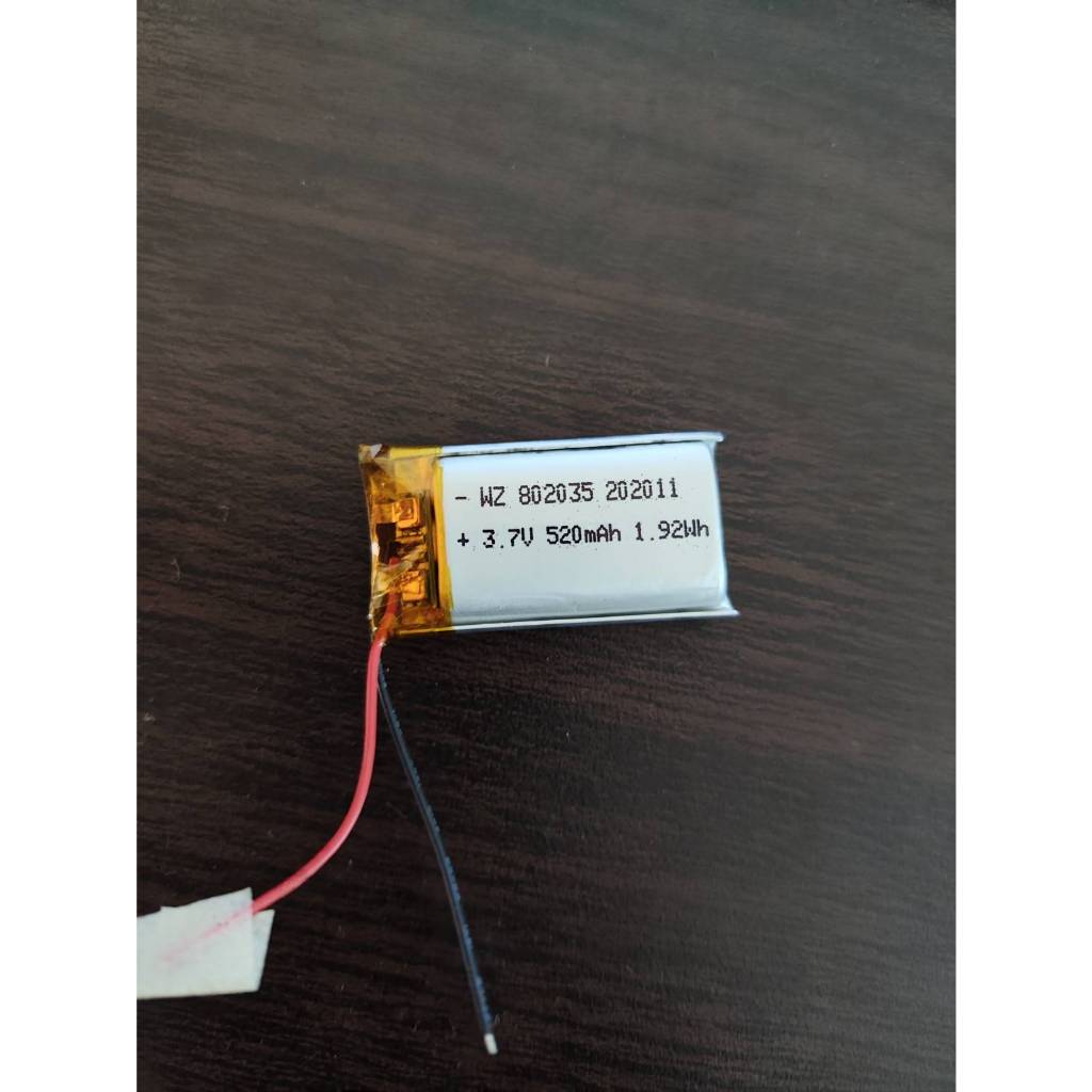 แบตเตอรี่3.7V520mah(802035)