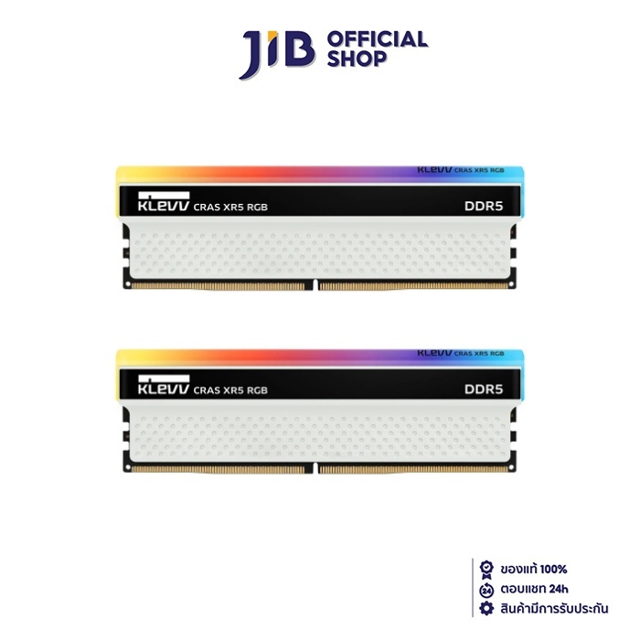 32GB (16GBx2) DDR5 6000MHz RAM (หน่วยความจำ) KLEVV CRAS XR5 RGB (KD5AGUA80-60A320S)