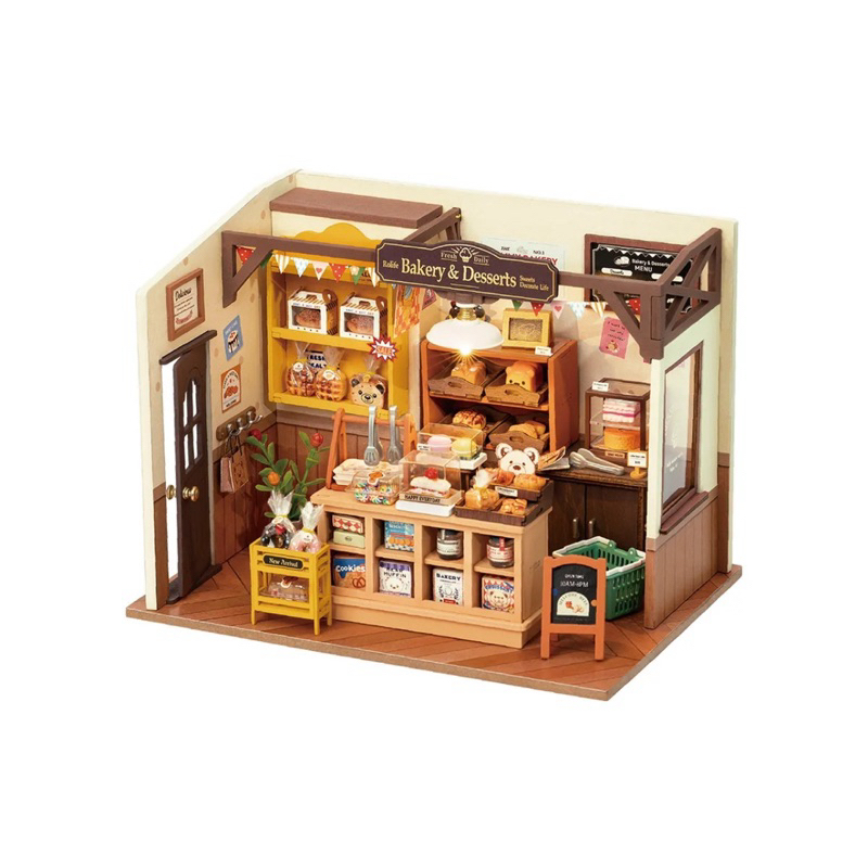 Rolife ของเล่น DIY MINIATURE HOUSE โมเดลประกอบเอง ร้านเบเกอรี่ Rolife English version DG161 [พร้อมส่ง]