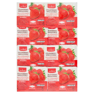 F แพ็ค8อัน อิมพีเรียล แยมผลไม้ 15กรัม x8 อัน แยมสตอเบอรี่ /ส…