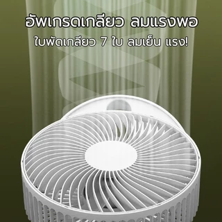 ใช้ได้ 64 ชั่วโมง F28B พับพัดลมตั้งโต๊ะ ปรับแรงลมได้ 4 ระดั ปรับความสูงได้ พัดลมไร้สาย พัดลมพกพา