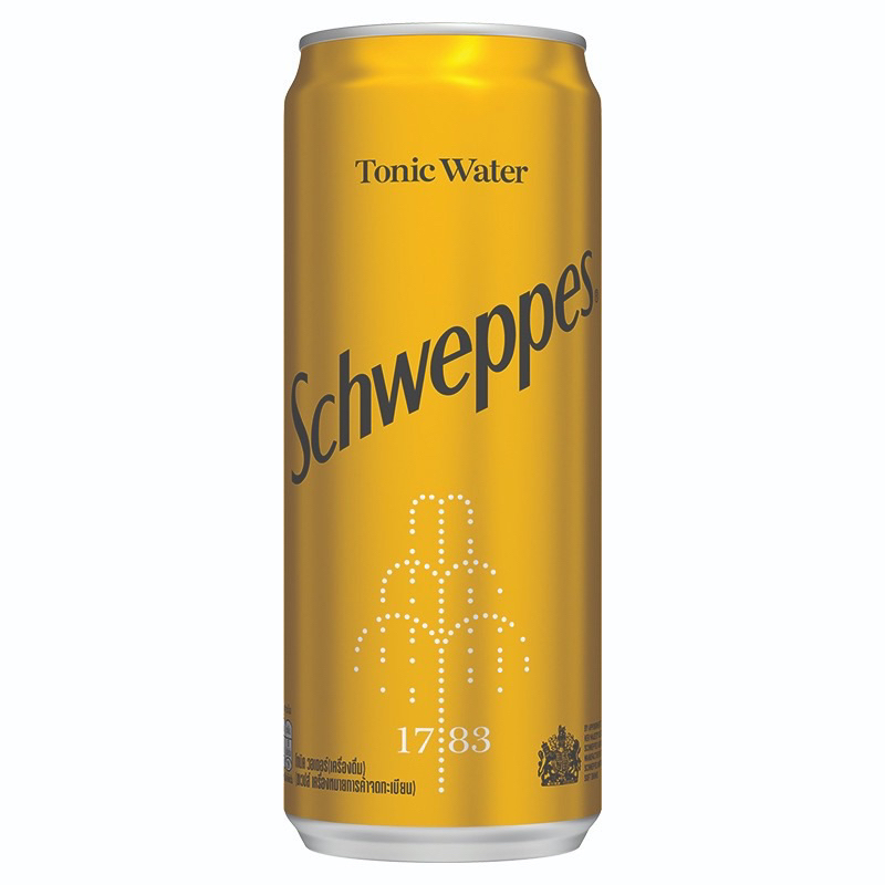 Schweppes Tonic ชเวปส์ โทนิค วอเตอร์ ขนาด 330 มล. x 24 กระป๋อง ราคา ถูกที่สุด ดีลบีเคเค แกลเลอรีภาพที่ 2