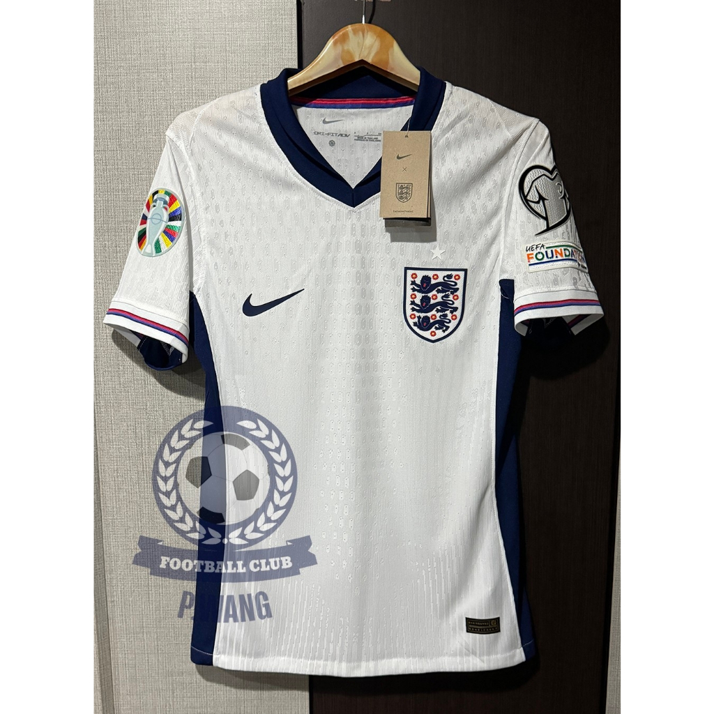 NEW!! เสื้อฟุตบอลทีมชาติ อังกฤษ Home เหย้า ยูโร2024 [ PLAYER ] เกรดนักเตะ สีขาว เสื้อเปล่าพร้อมอาร์มยูโร รับประกันคุณถาพ