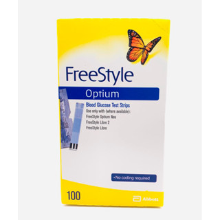 Abbott FreeStyle Optium Blood Glucose /Exp.2026แผ่นตรวจน้ำตา…