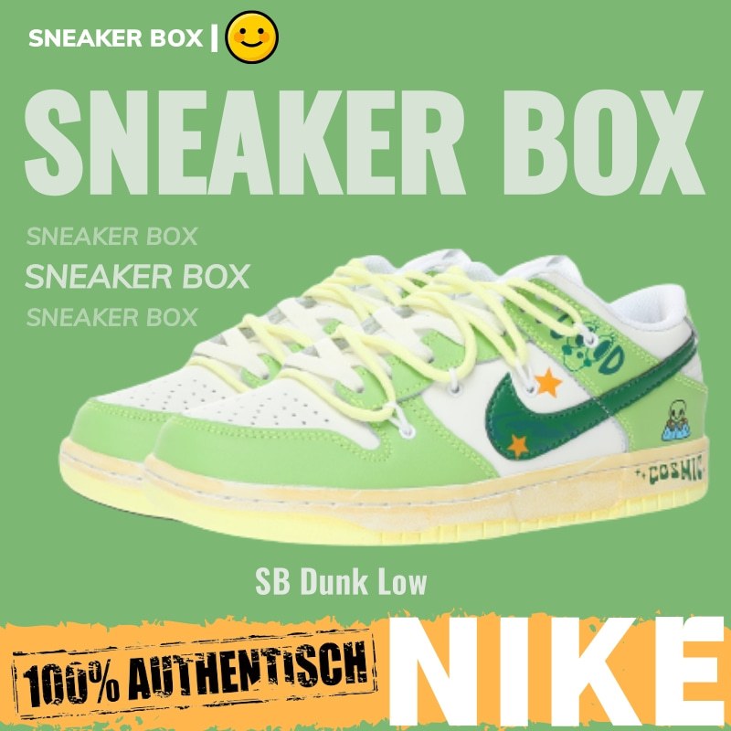 (ส่งฟรี) Nike SB Dunk Low"Apple Green/Aliens" รองเท้าผ้าใบ รองเท้า nike DH9765-100