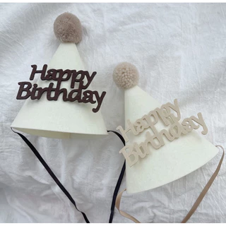 [พร้อมส่ง] หมวกวันเกิด หมวกHappy Birthday น่ารัก มีหลายแบบ