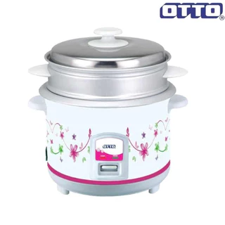 OTTO หม้อหุงข้าวพร้อมซึ้งนึ่ง 1 ลิตร รุ่น CR-110/CR-110T ​(คละรุ่น คละลาย) หม้อหุงข้าวอุ่นทิพย์ หม้อนึ่ง รับประกัน 1 ปี