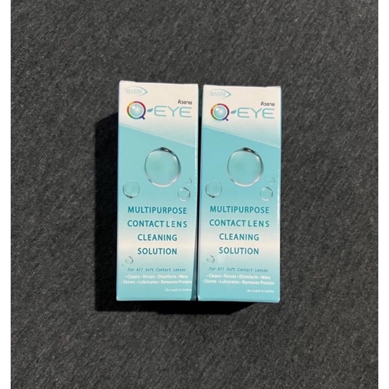 น้ำยาล้างคอนแทคเลนส์ Q Eye