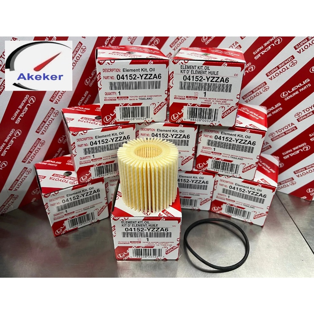 TOYOTA Oil Filter Altis 09-19 Prius CH-R 1.8L Vios Yaris 14-21 Sienta 04152-YZZA6