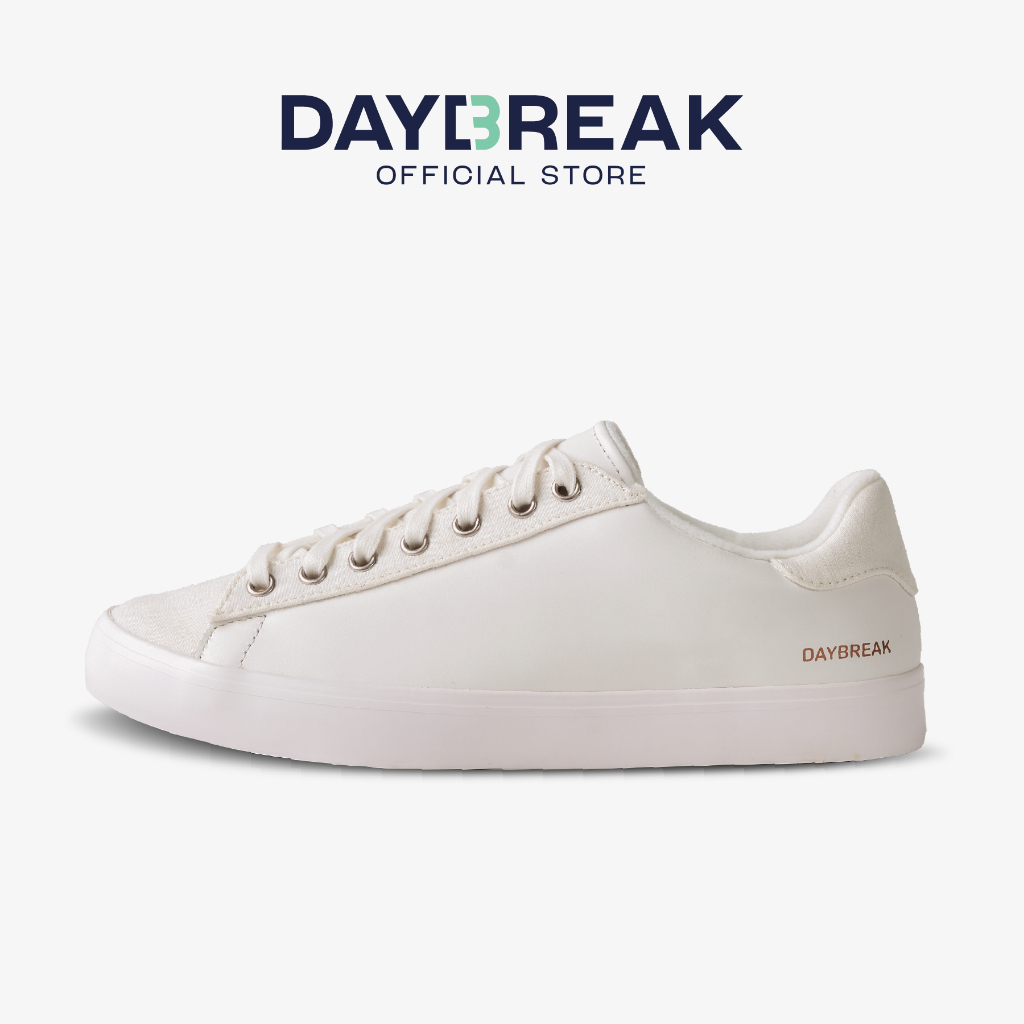 DAYBREAK Viride 602 สีขาว รองเท้าผ้าใบ หนังแท้ผสมผ้ากัญชง ลดกลิ่นอับ ผู้ชาย ผู้หญิง