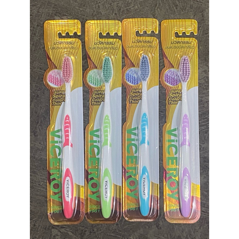 แปรงสีฟัน Viceroy รุ่น Super Spiral Colors Thin มี4สี