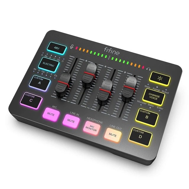 [Pre-order][ถูกที่สุด] FIFINE AMPLIGAME SC3 USB MIXER WITH XLR/HEADSET INPUT