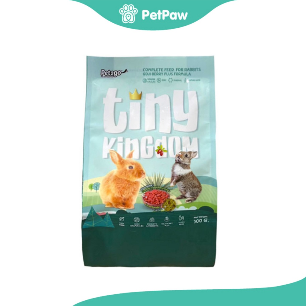 Tiny kingdom ไทนี่ คิงดอม อาหารกระต่าย สูตรเสริม โกจิเบอร์รี่ 300 กรัม TKF01