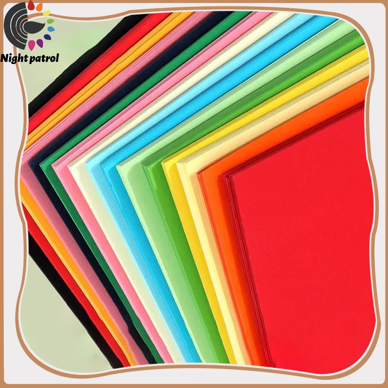 (ขั้นต่ำ 5 แผ่น) กระดาษสี 100 ปอนด์  กระดาษสีอเนกประสงค์  A4 มี หนา 220 แกรม
