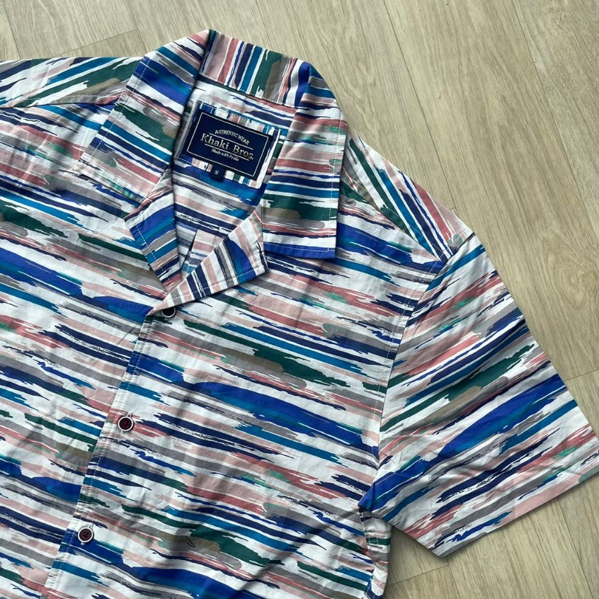Khaki Bros  เสื้อเชิ้ตชายแขนสั้น แบรนด์ Khaki Bros ของแท้ มีสไตล์ค่ะ ราคาถูกกว่าป้ายกว่า 50%