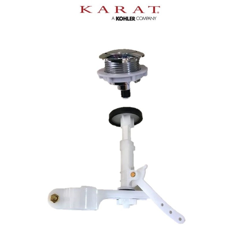 1299861-ESP-CP - KARAT ปุ่มกดด้านบนสุขภัณฑ์แบบสองชิ้น รุ่นโอเอซิส