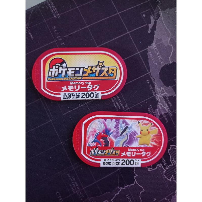 Pokemon Mezastar เหรียญสะสม Memory Tag