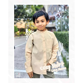 #CozyShirt เเขนยาว เชิ้ตเด็กเเขนยาวผ้าฝ้ายนิ่ม ใส่สบาย🌿 (พร้อมส่ง)