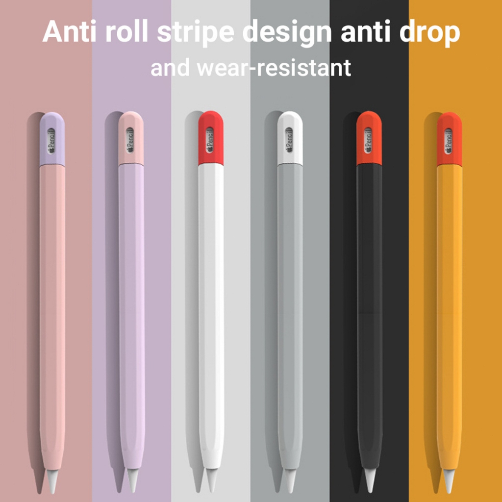 เคสซิลิโคนดินสอบางเฉียบสำหรับ Apple Pencil 3nd 2nd 1nd Generation ที่ใส่ปากกากันลื่น