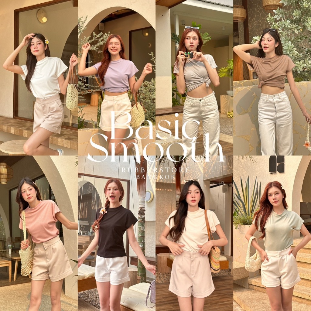 BASIC TOP เสื้อยืดคอกลม อ่านก่อนกดสั่งซื้อ