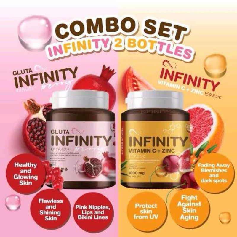 Gluta Infinity Vitamin C & Zinc & Gluta infinity