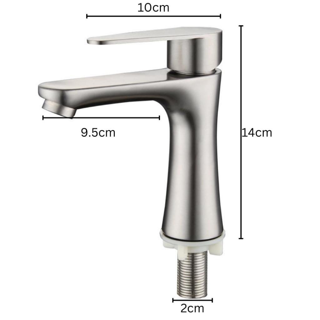 ก๊อกน้ำอ่างล้างหน้า ก๊อกน้ำสแตนเลส 304 แท้ ไส้วาล์วทองเหลือง  สินค้าทนทาน แข็งแรง - รูปที่ 7