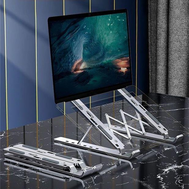 อลูมิเนียมอัลลอยด์ ที่วางโน๊ตบุ๊ค วางคอมพิวเตอ รุ่นอัพเกรด รุ่น Foldable Laptop Stands