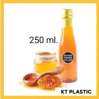 ขวดน้ำผึ้ง ทรงไวน์ ( ชุดละ 10 ใบ พร้อมฝา + แถมแคปซีลทอง ) ขนาด 250ml 300ml 500ml 750ml บรรจุน้ำสมุนไพร ขวดหนา