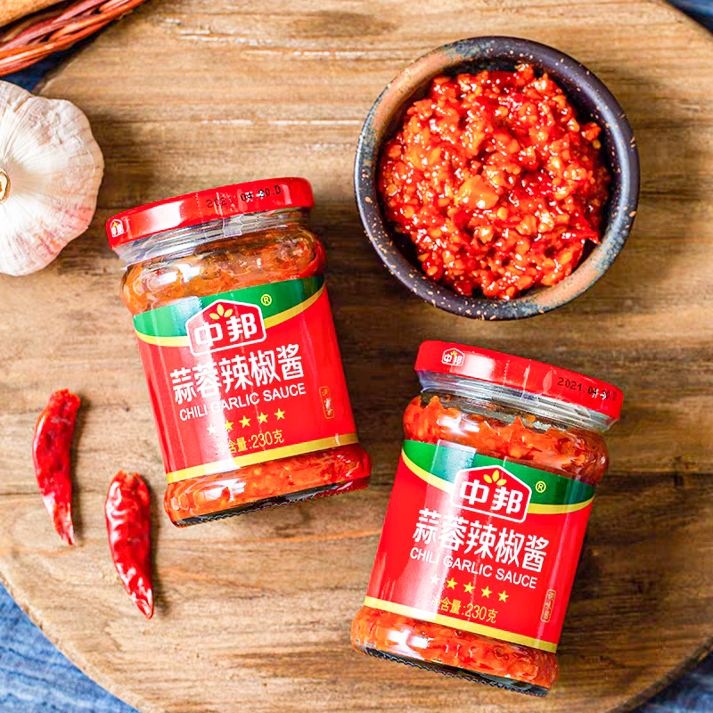 蒜蓉辣椒酱ซอสพริกกระเทียม   พริกนำ้ส้มจีน230กรัมกระปุกละซอสพริก ราคา ถูกที่สุด ดีลบีเคเค แกลเลอรีภาพที่ 5