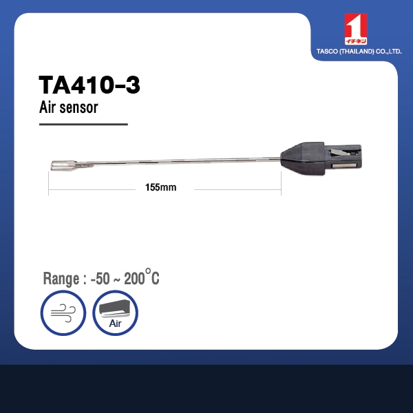 TA410-3 Air Sensor เซนเซอร์โพรบ วัดอุณหภูมิลม TASCO JAPAN