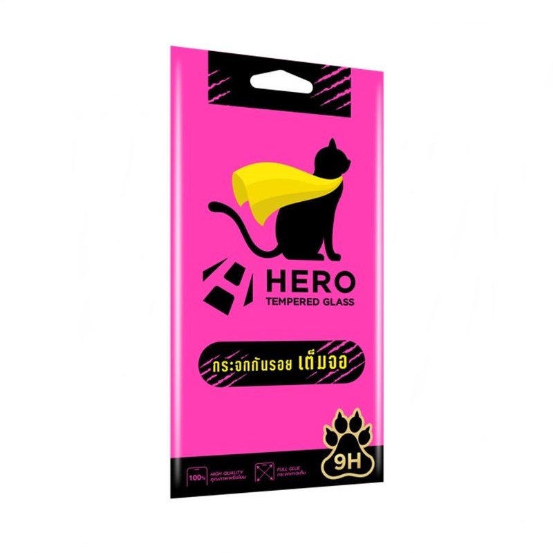 Hero Cat ฟิล์มกระจกเต็มจอ Samsung A35 (5g) / A55 (5g) ขอบดำ (ใส่ด้วยกันได้ค่ะ)