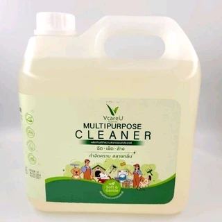 V Clean วีคลีนขนาด 3500ml น้ำยาทำความสะอาดอเนกประสงค์ ขจัดคราบฝังลึก อ่อนโยนต่อเด็กสัตว์เลี้ยง(Child and Pet Friendly)