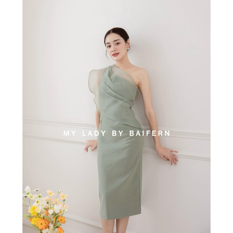 ❌sold 💘 เดรส My lady by baifern สีเขียว