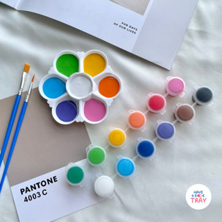 ราคาส่ง (แพ็ก 5 ชุด) | เซตสีอะคลิลิก 12,18,24 เฉดสี